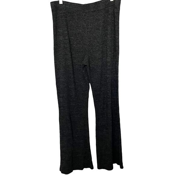 WILD FABL HI-RISE KNIT PANTS, WOMENS, 14 (TALL), HEATHER GRAY, WIDE LEG, PULL-ON - Picture 3 of 9